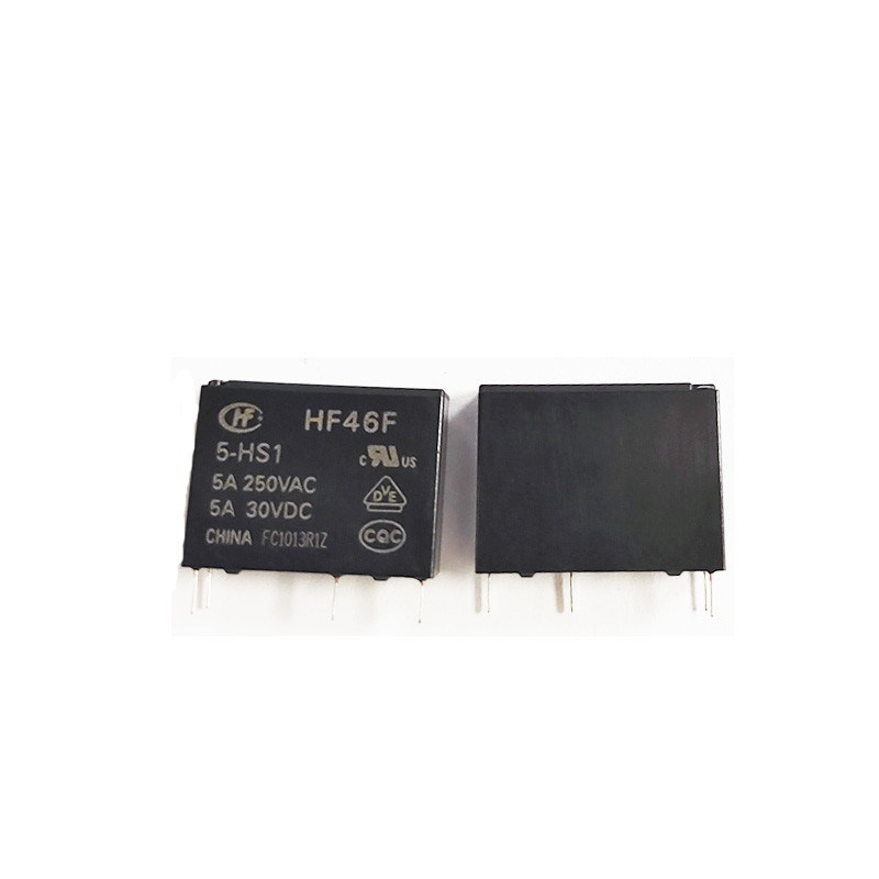 HF46F5-HS1 HONGFA Relay Component Non Latching 5VDC SPST-NO 5A 277VAC 30VDC
